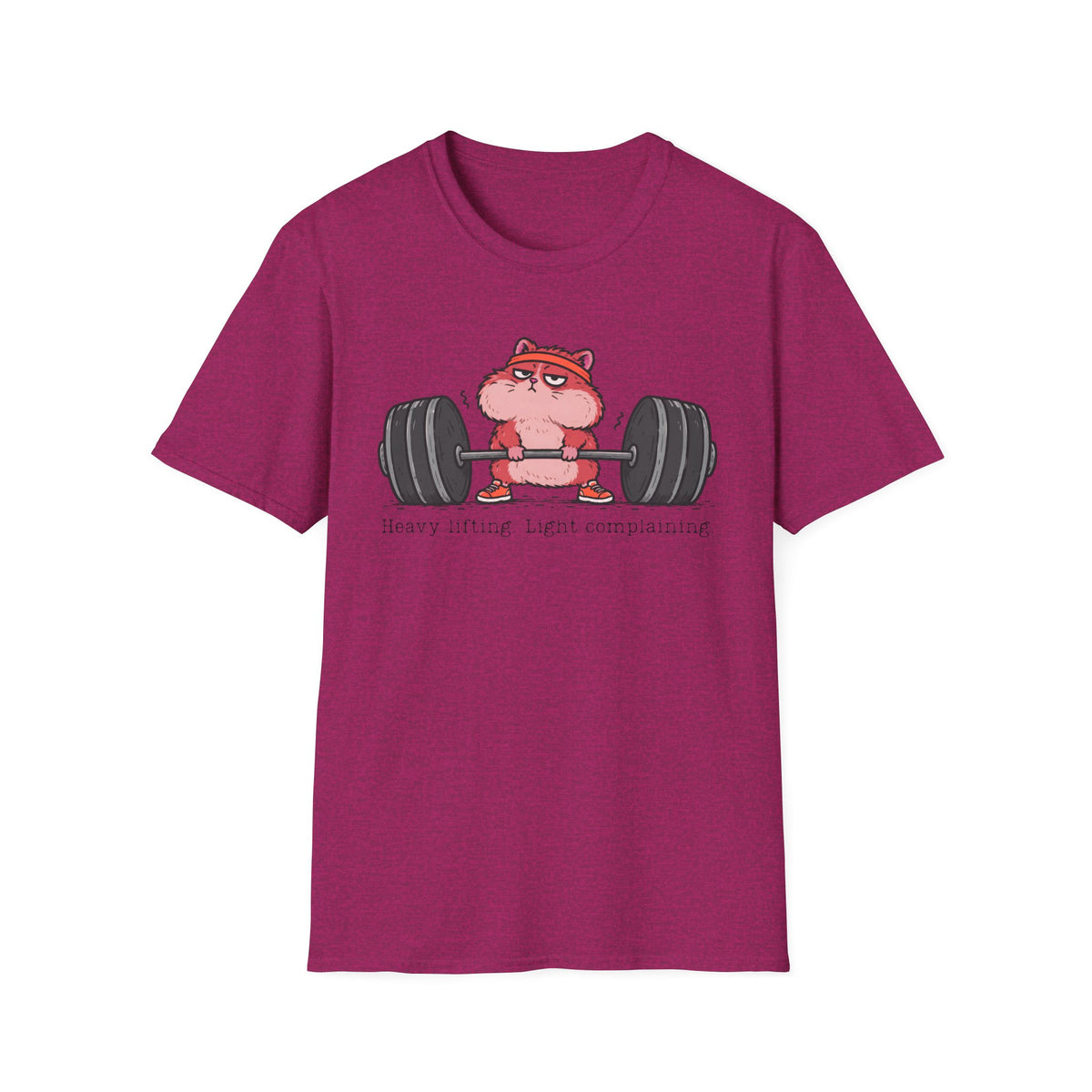 Heavy Lifting. Light Complaining. – Funny Gym Hamster T-Shirt