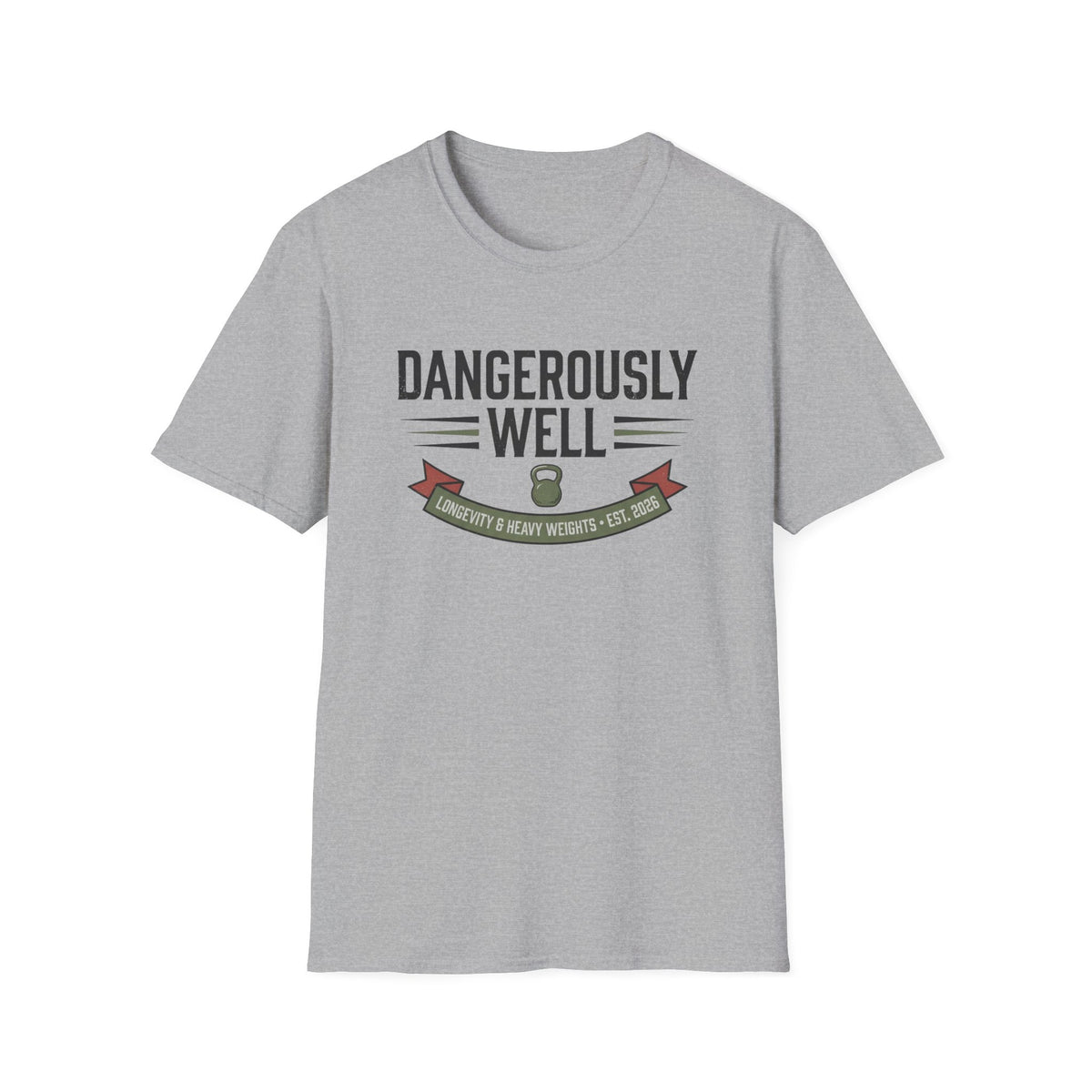 Dangerously Well – Retro Kettlebell Gym T-Shirt