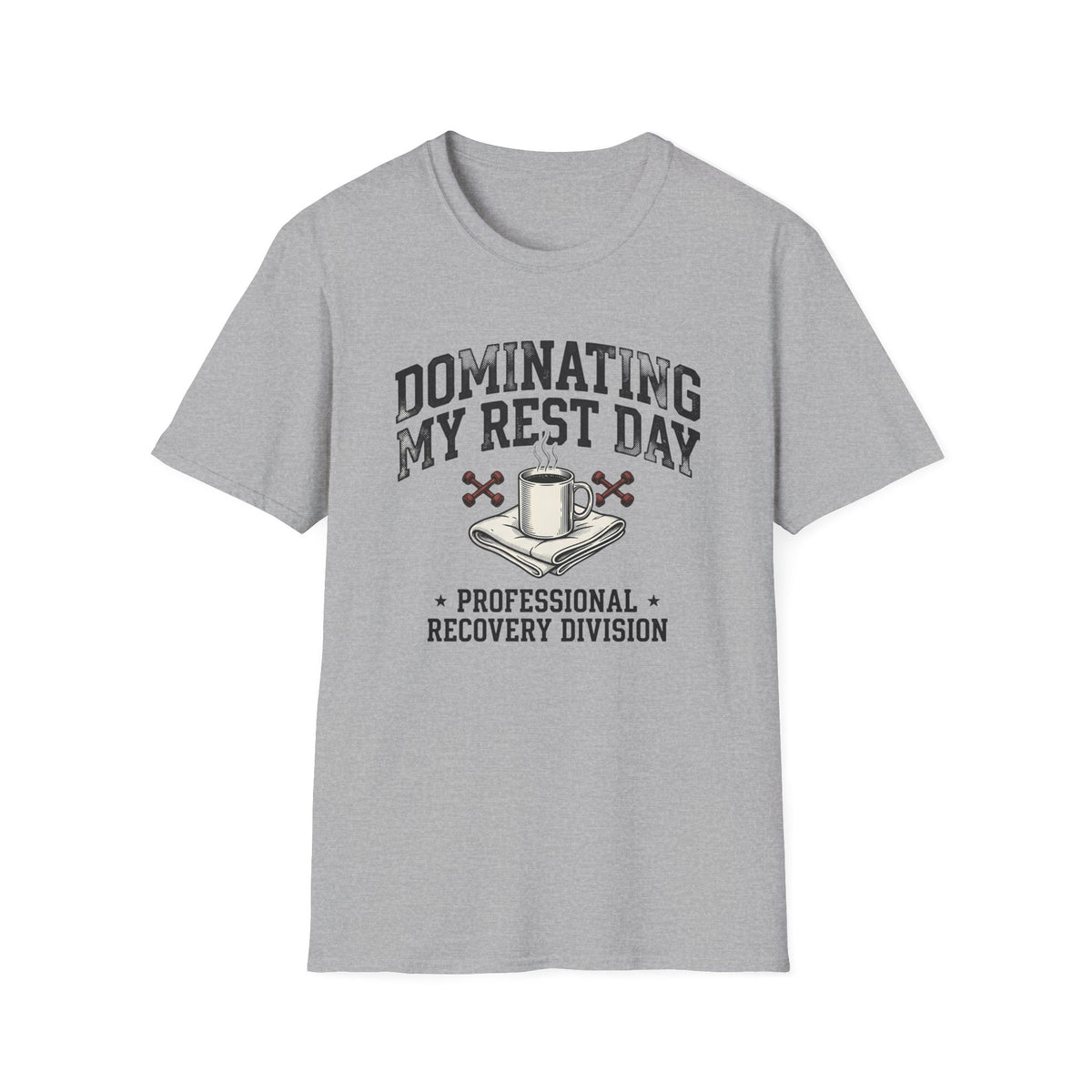 Dominating My Rest Day – Retro Recovery Club T-Shirt
