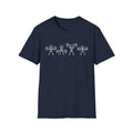 Skeleton Workout Crew – Minimalist Weightlifting T-Shirt