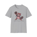 I Came to Cause a Racket – Funny Padel Raccoon T-Shirt
