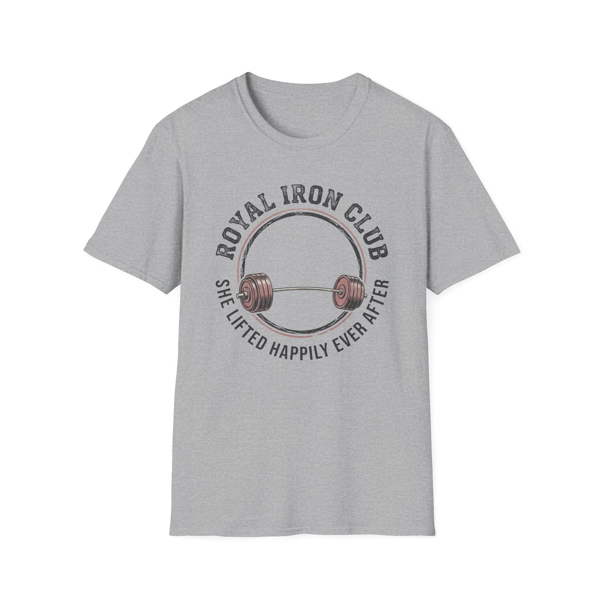 Royal Iron Club – Vintage Barbell Badge T-Shirt