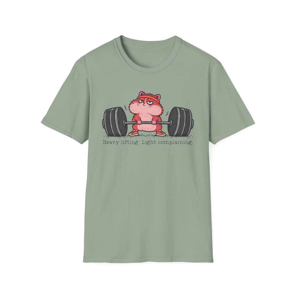 Heavy Lifting. Light Complaining. – Funny Gym Hamster T-Shirt