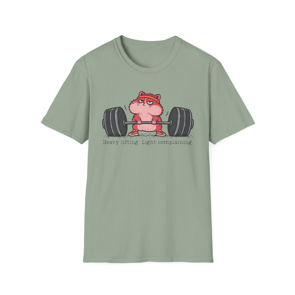 Heavy Lifting. Light Complaining. – Funny Gym Hamster T-Shirt