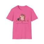 Small Court. Big Feelings. – Funny Padel Hamster T-Shirt