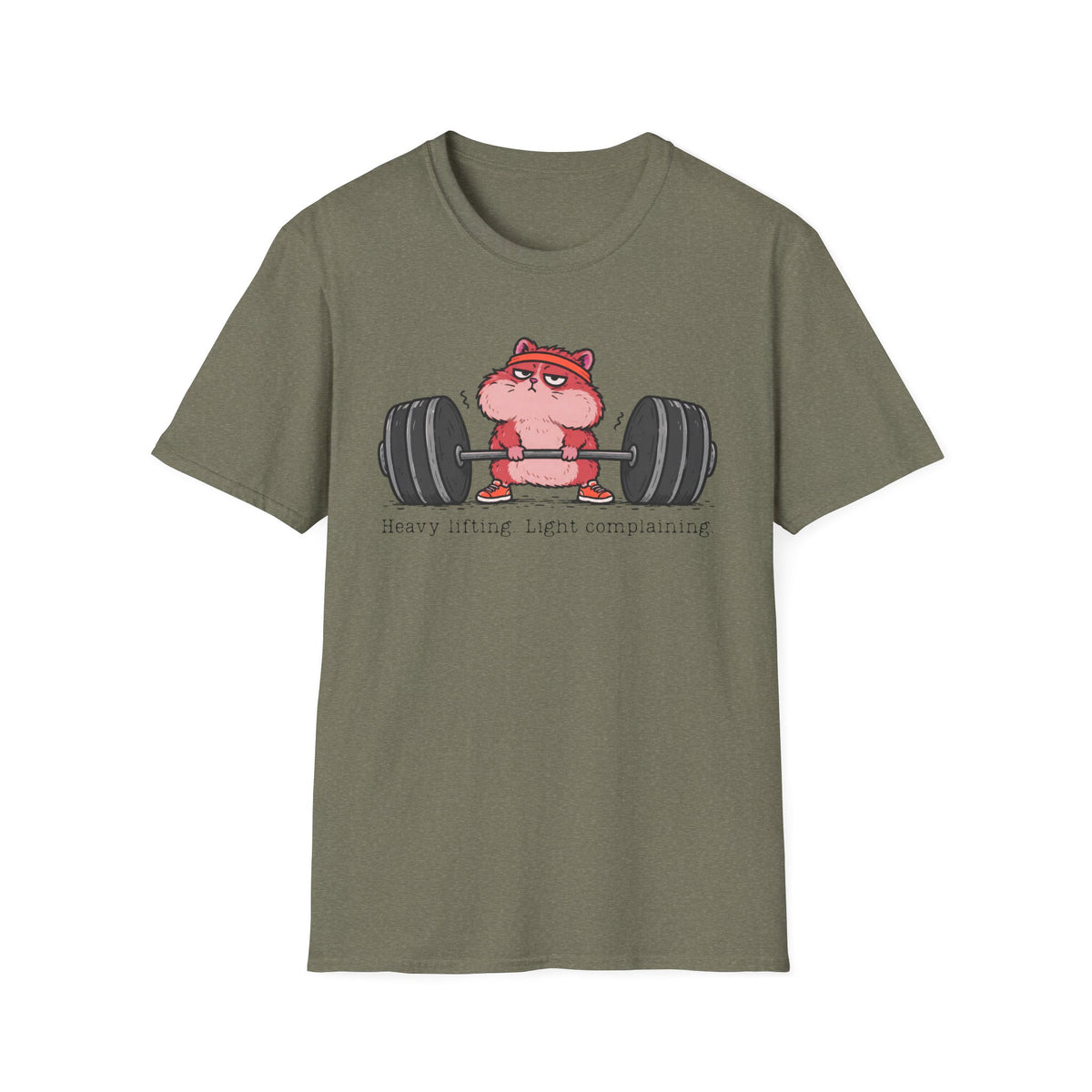 Heavy Lifting. Light Complaining. – Funny Gym Hamster T-Shirt