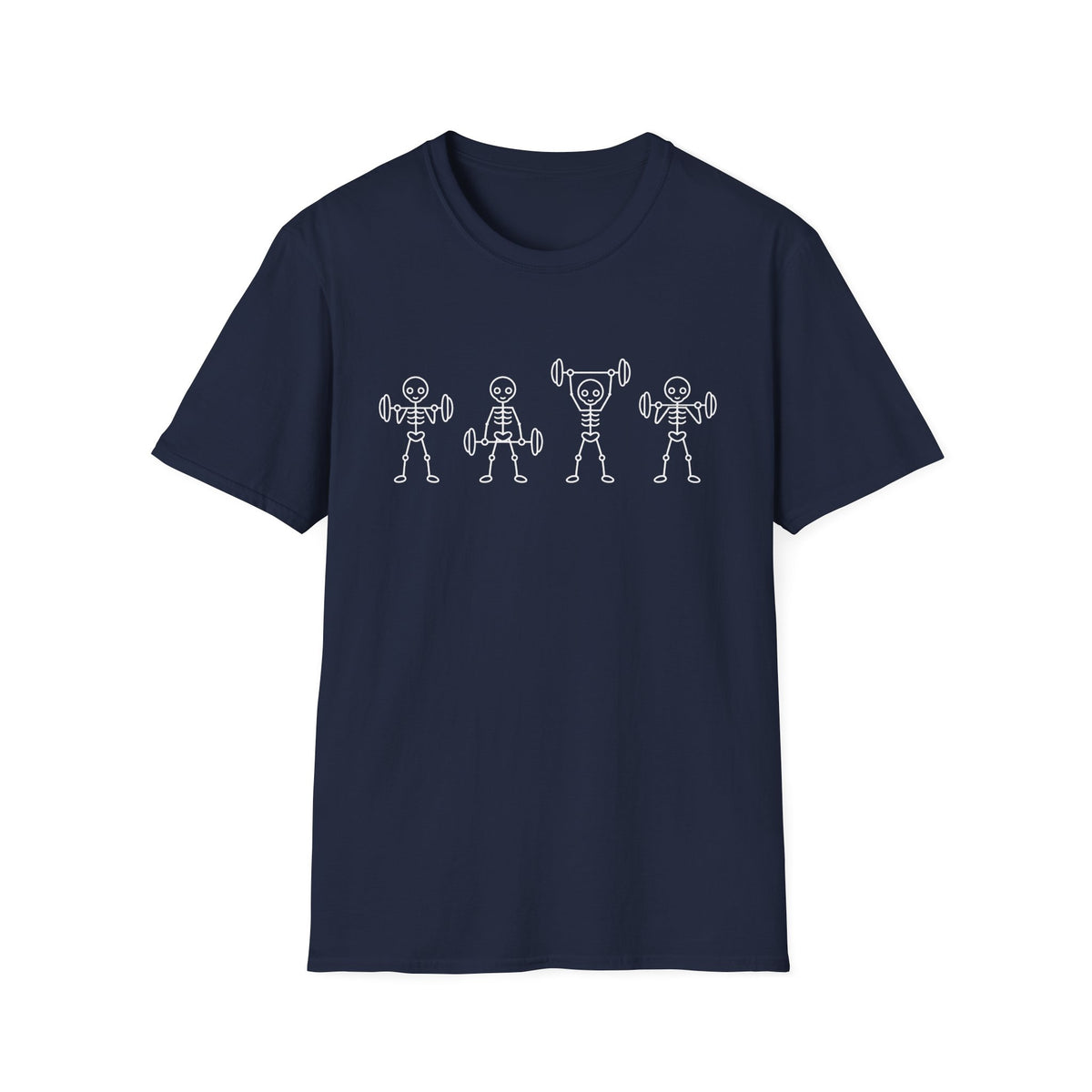 Skeleton Lifting Club – Minimalist Gym T-Shirt
