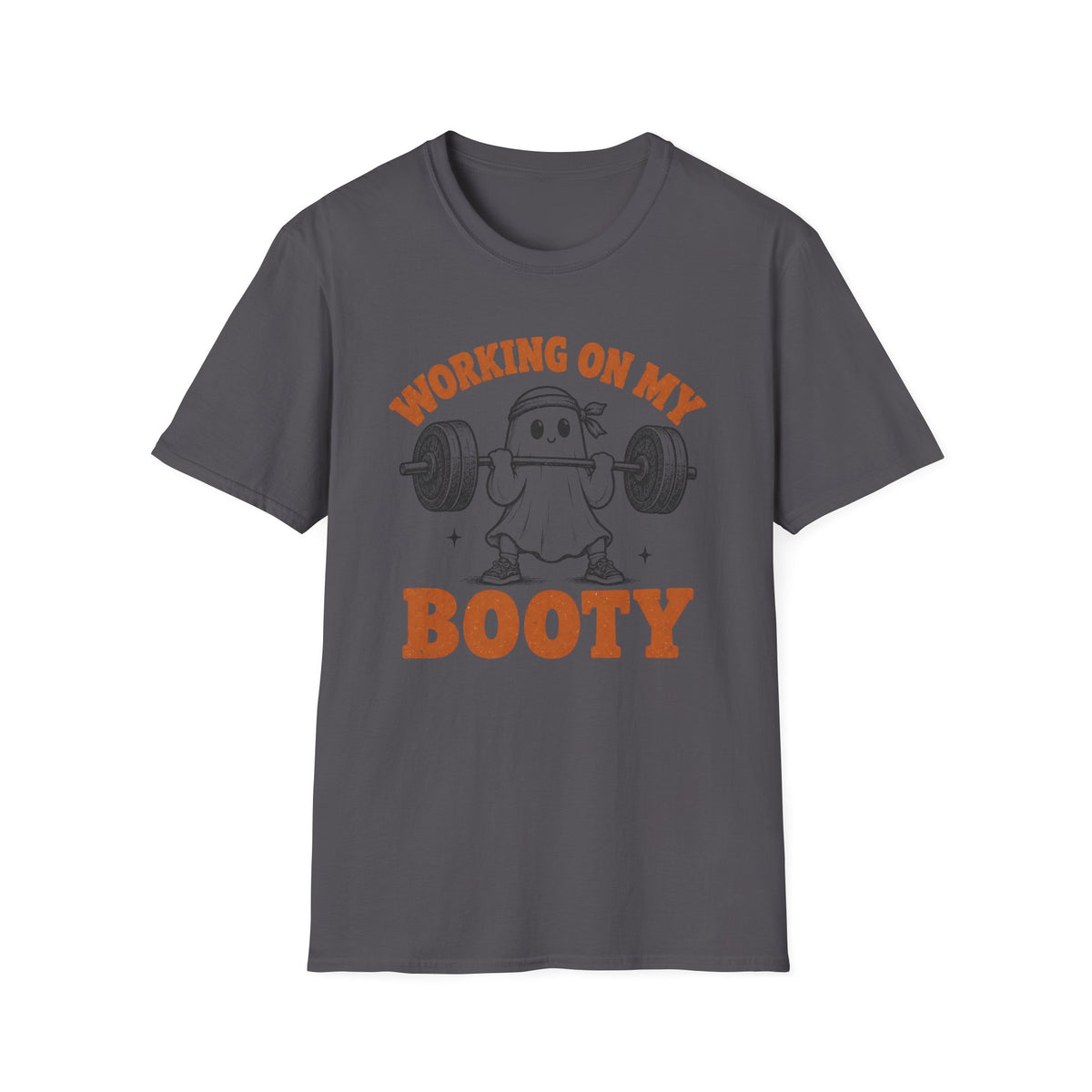 Working on My Booty – Funny Gym Ghost T-Shirt