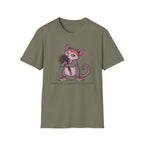 Emotionally Attached to My Racket – Funny Padel Possum T-Shirt